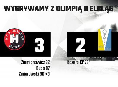 Olimpia II Elbląg pokonana